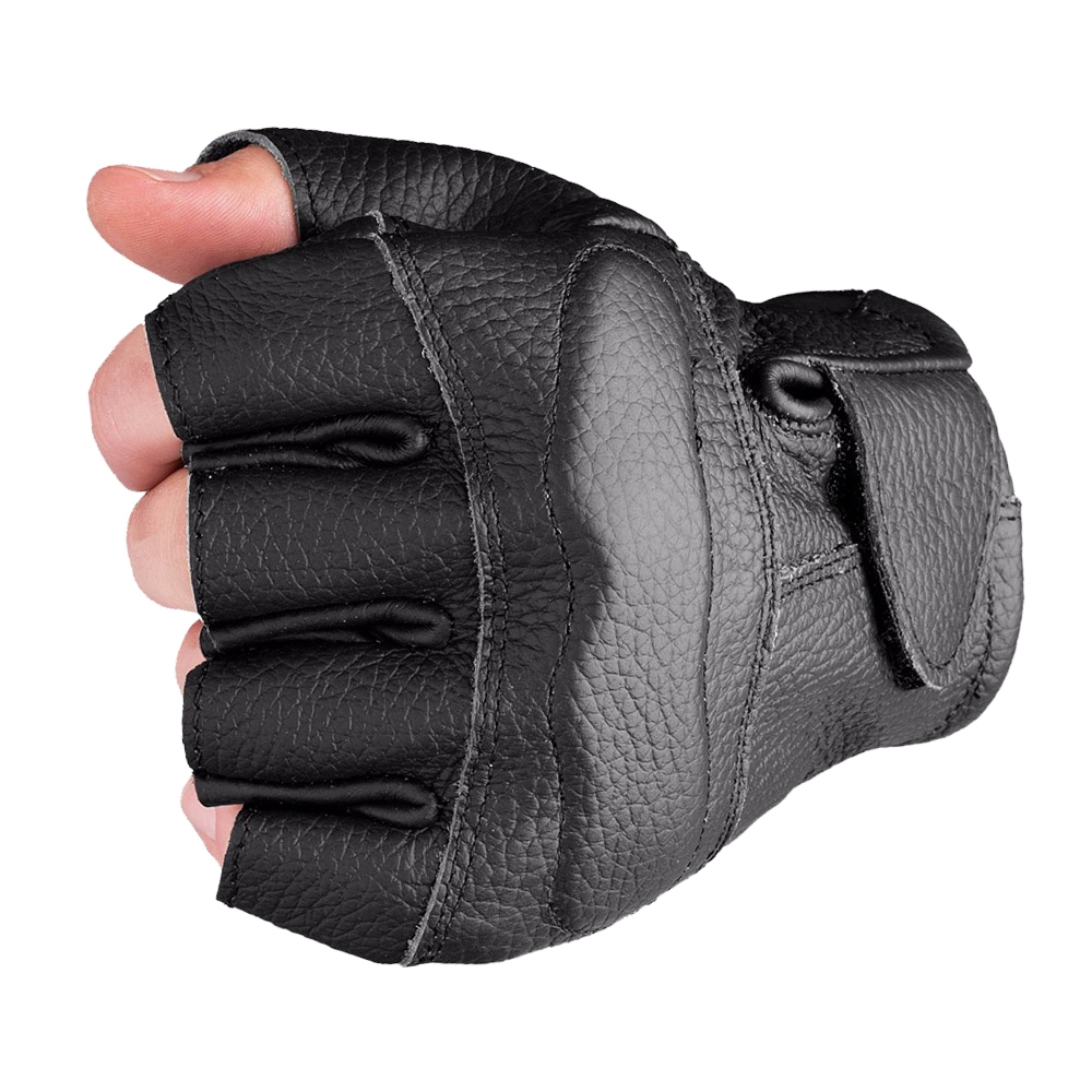 Half Finger Motorcycle Gloves Leather Guantes Moto Verano Estivi Luvas  Ciclismo Gant Cycling Fingerless Gloves Tactical