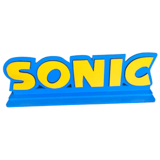 Display Palavra Sonic Festa Decoração Mdf