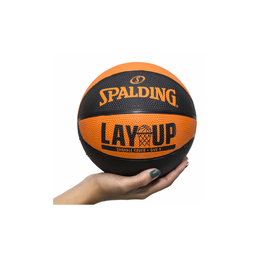 Mini Bola Basquete Infantil NBA Spalding Lay Up Tam. 3 - Amarelo+