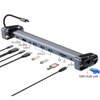 Hub 10 em 1 Estação Usb Tipo C
