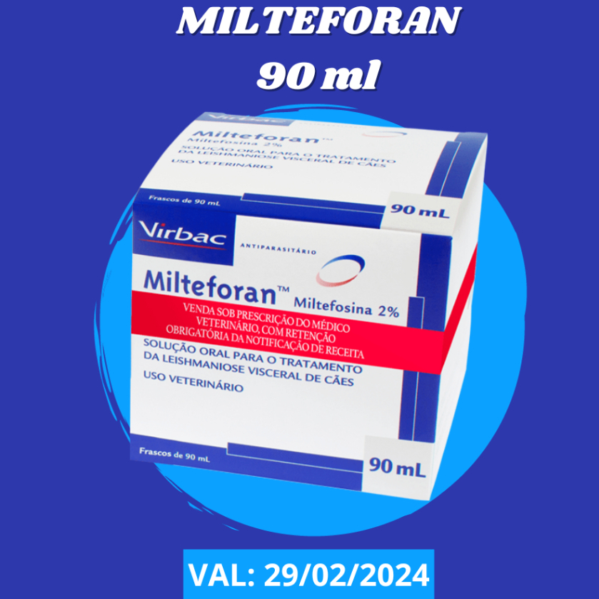 Milteforan 90ml para Tratamento da Leishamaniose Canina | VIRBAC