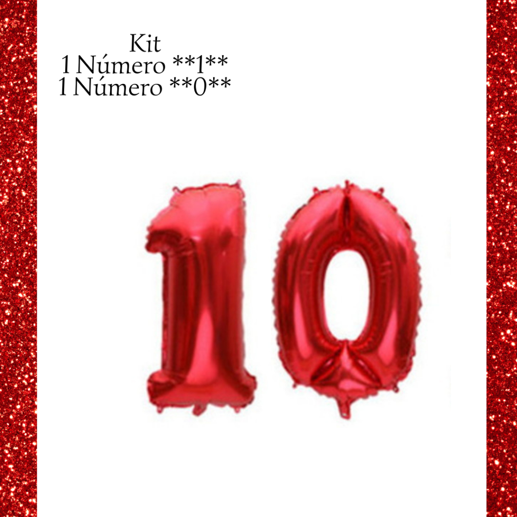 Balão Numero 10 na Black Friday 2025 | BuscaProdutos