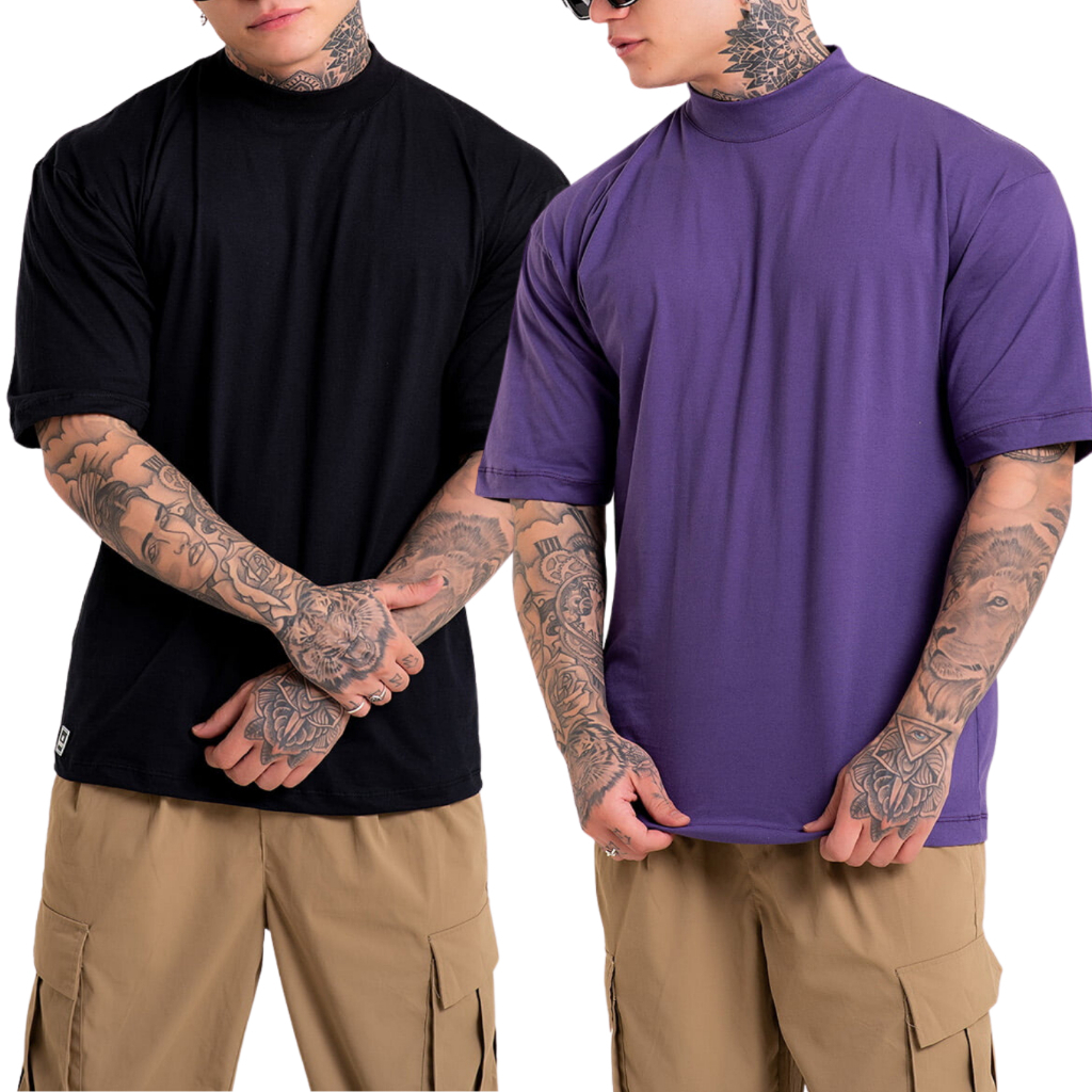 Camiseta Oversized Basic Streetwear Masculina Promoção Modelo 2023