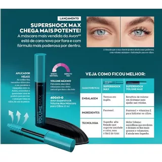 Máscara Rímel Para Cílios SuperShock Max Volume Avon