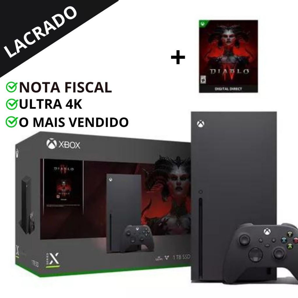 Console Xbox Series X Bundle Diablo 4 4k 120fps