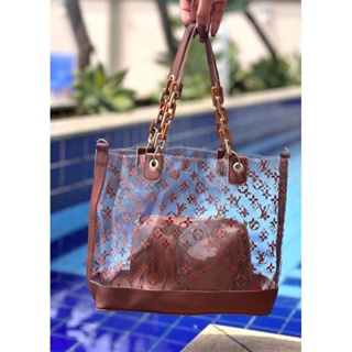 Bolsa transparente louis online vuitton