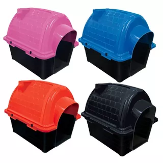 Casinha de Cachorro Cães Gato Pets Nº1/3/4/5 Iglu Chaminé Porte Pequeno Médio Grande 2 em 1 Cama Caminha Casa Furação Pet