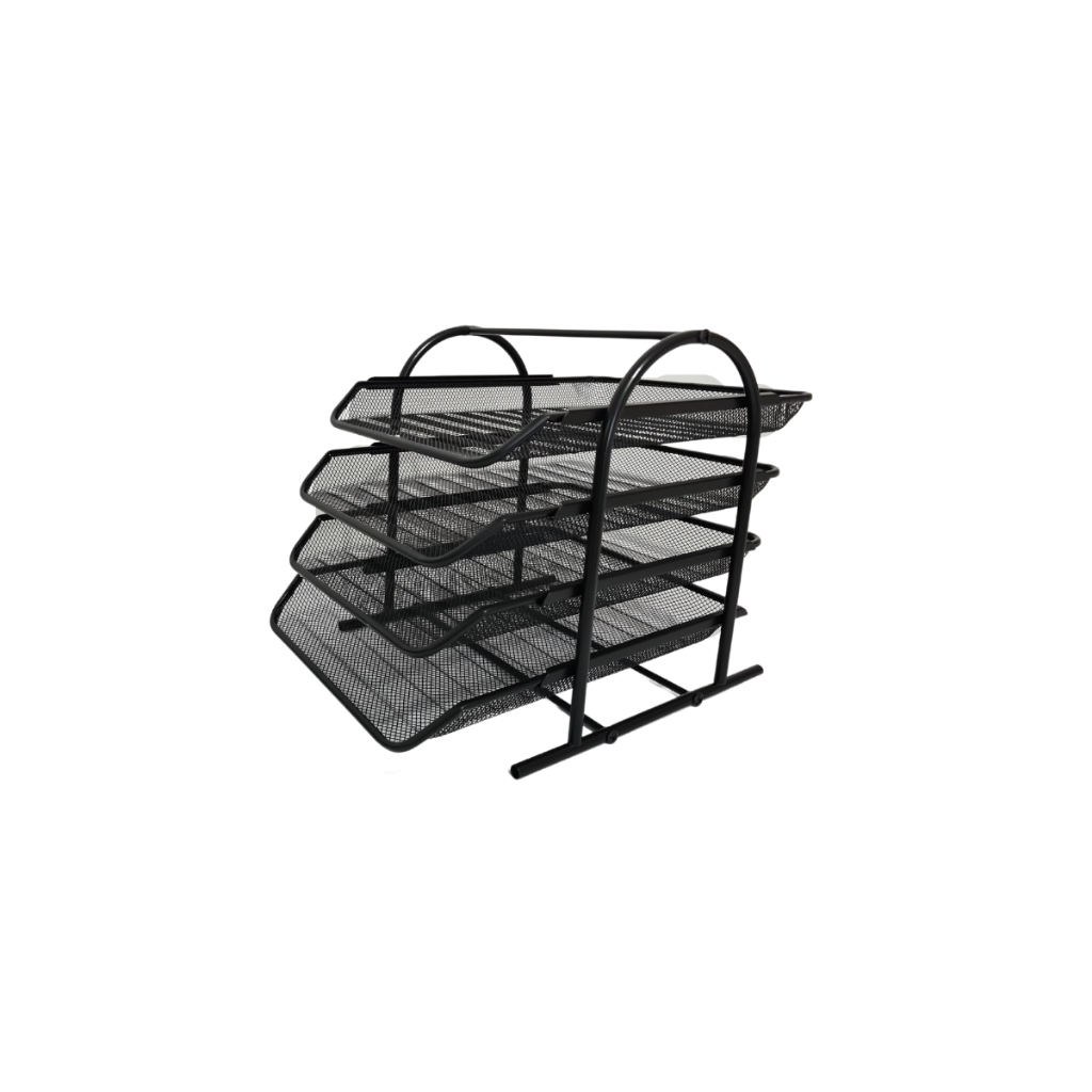 Organizador De Mesa Para Escritório Com 4 Bandejas Organizador de papel Escritório com 3 bandejas