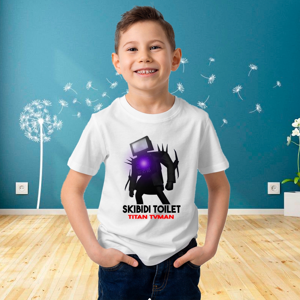 Camisa Infantil Toilet Skibidi Titan Game Video Meme Desenho | Shopee Brasil