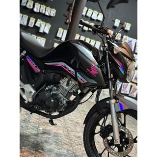 Jogo Adesivos Tanque Moto Honda Cg Titan 160 2018/2020