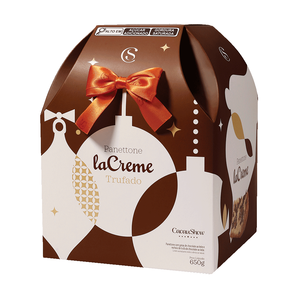 Panetone LaCreme 650g Cacau Show | Shopee Brasil