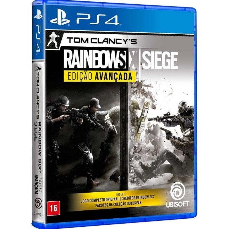 JOGO PS4 RAINBOW SIX SIEGE EDIÇÃO AVANÇADA - MÍDIA FÍSICA | Shopee Brasil