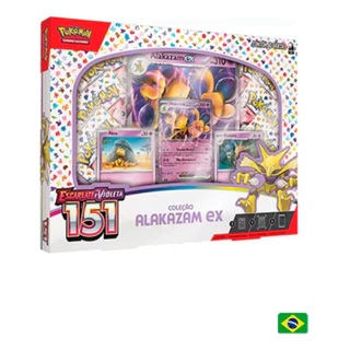 Pokémon Carta Box Alakazam Ex, Escarlate E Violeta 151-Copag