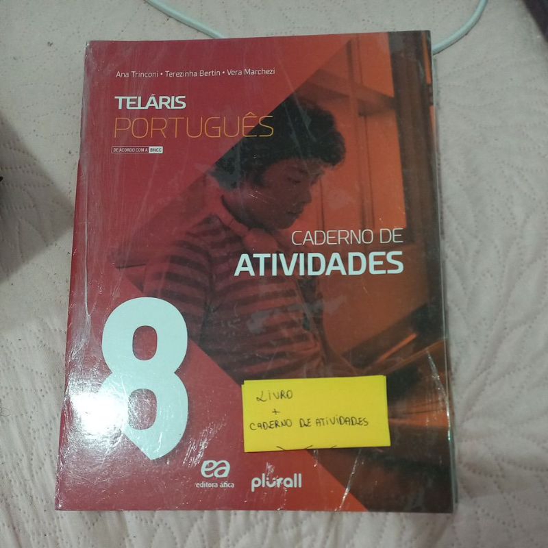 livro de português Teláris 8°ano + caderno de atividades usado xx ...