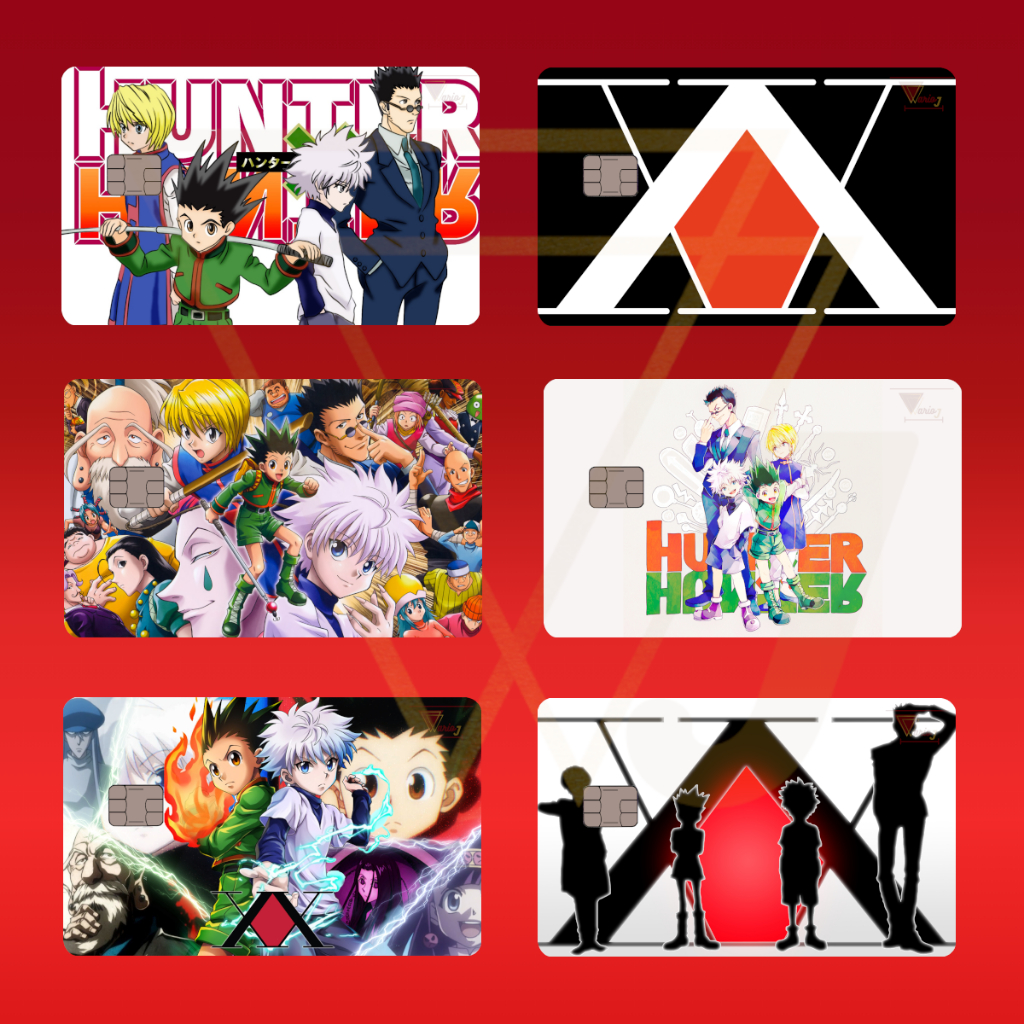 Película Adesivo Cartão Hunter x Hunter Personagens Top Excelente Qualidade