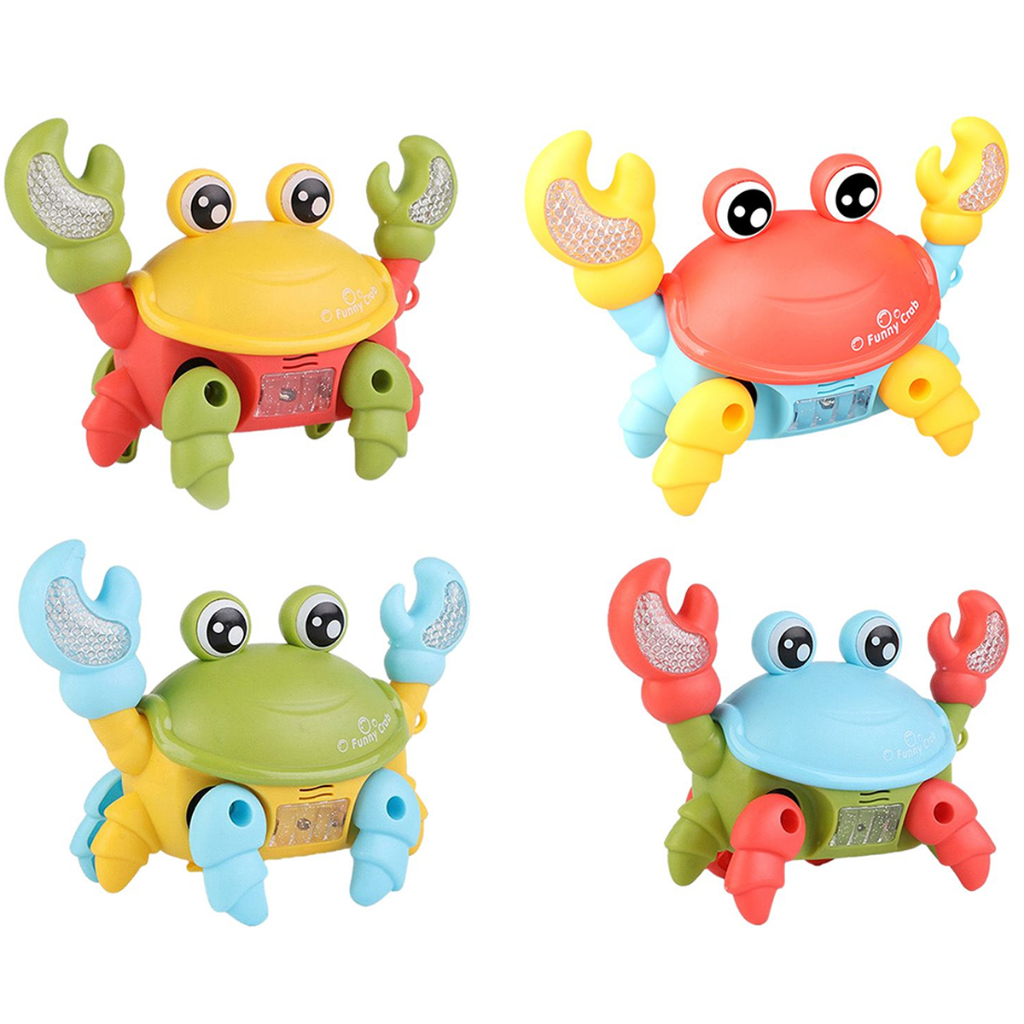 Caranguejo Brinquedo Fujão Som Luz E Movimento