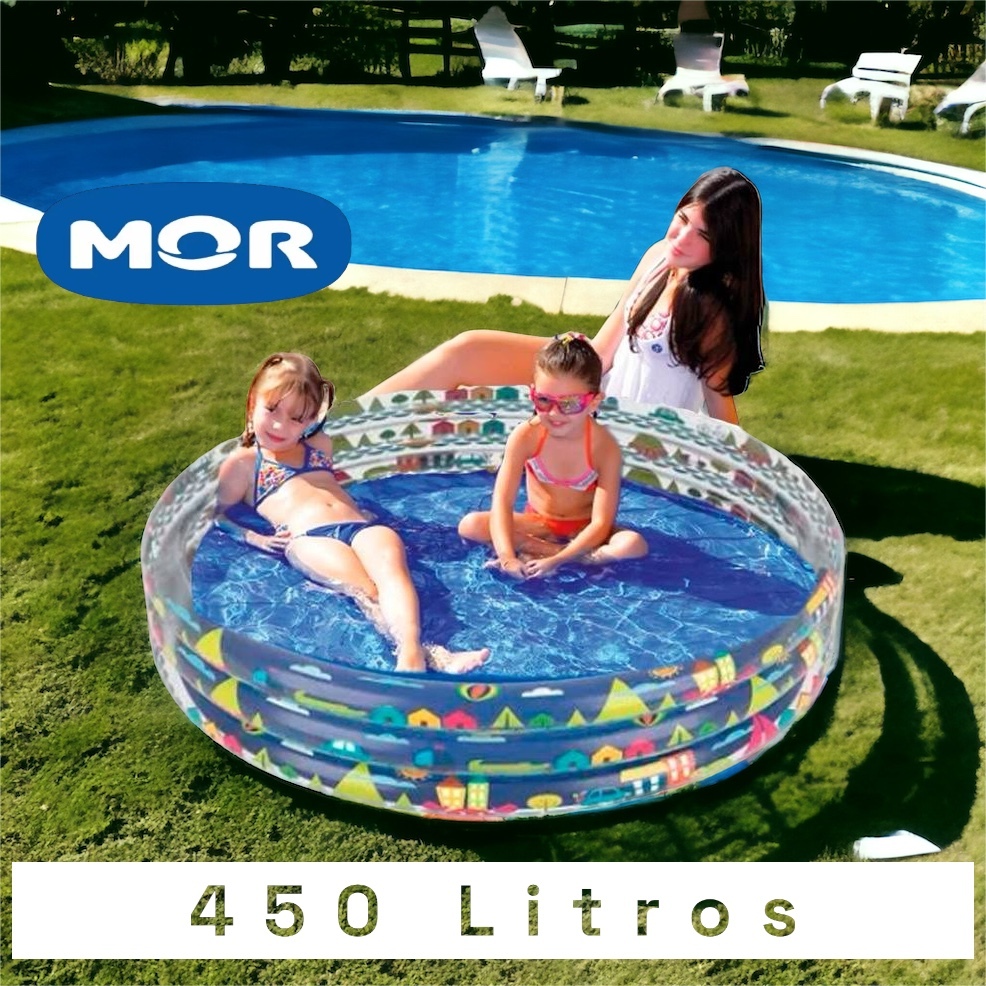 Piscina Banheira Inflável Infantil Redonda 450 Litros - Mor