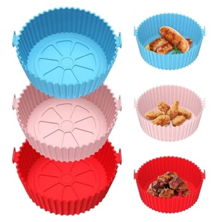 Forma Air Fryer Assadeira Para Fritadeira Air Fryer em Silicone Flexível Lavável