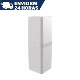 Porta Escovas e Creme Dental Divisoria Slim e Tampa Stolf Branco
