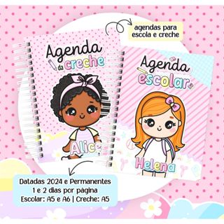 Oblee Marketplace  Agenda Escolar Infantil 2024 Para Meninas