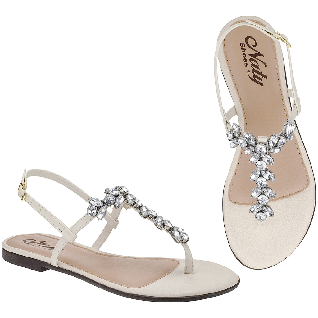 Sandália Rasteira Feminina Rasteirinha 34 Ao 43 Tamanho Especial.