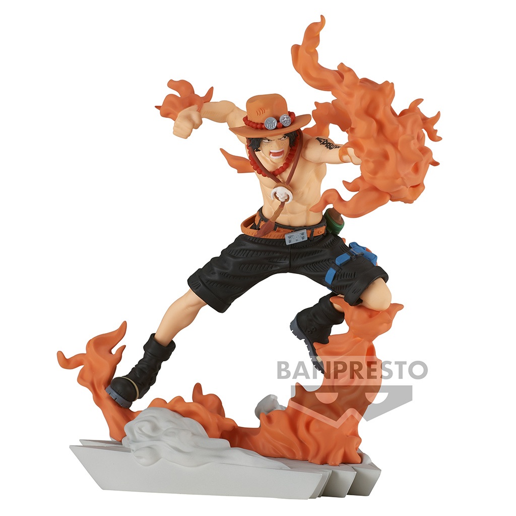 ESTÁTUA BANPRESTO SENKOZEKKEI ONE PIECE - PORTGAS D. ACE (19492) NOVO ORIGINAL