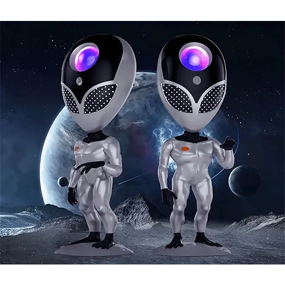 Astronauta Alien Projetor com repetidor de voz - Nebulosa e estrelas com led