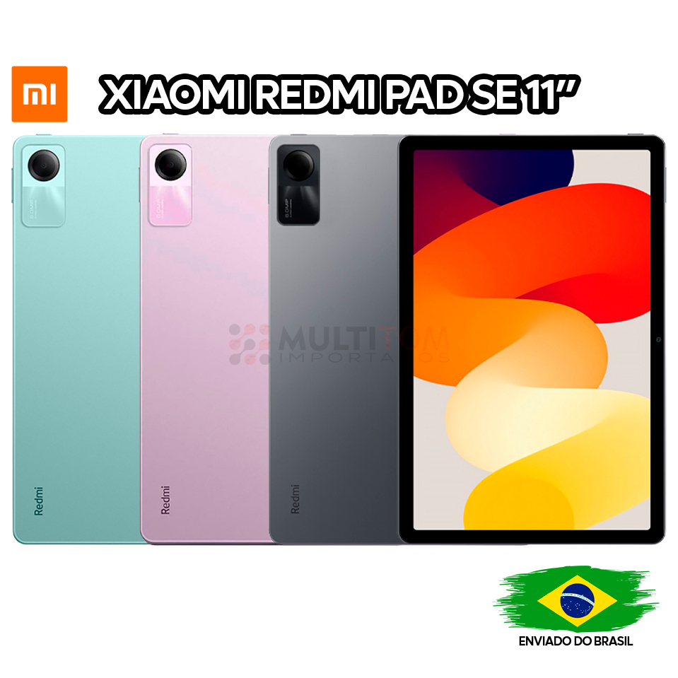 Tablet Xiaomi Redmi Pad SE 256/8GB 128/8GB 128/6GB 128/4GB RAM - 11 Polegadas