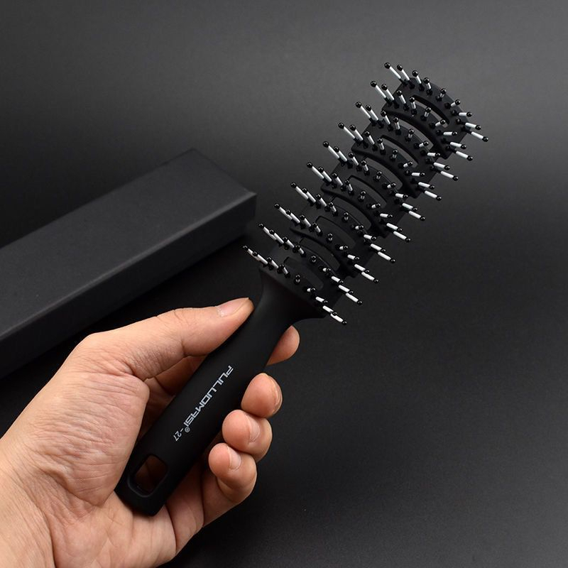 Escova De Cabelo Masculina Antiestática Para Barbeiro / Salão De Beleza ...
