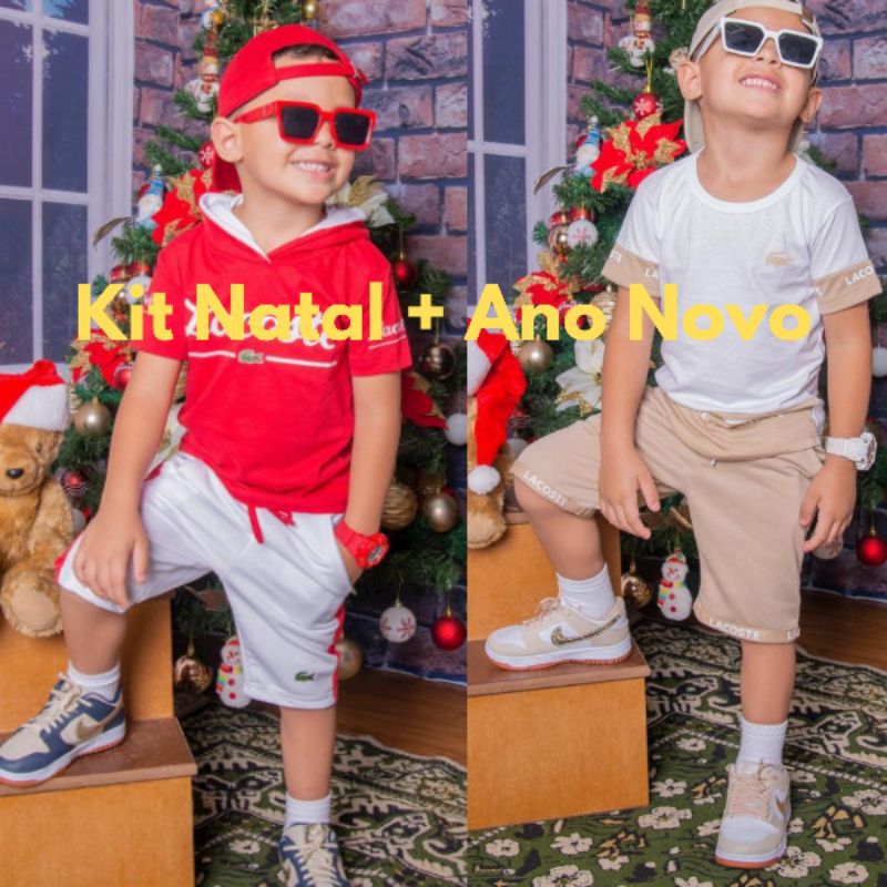 Kit Infantil Juvenil Menino Natal + Ano Novo PROMOÇÃO