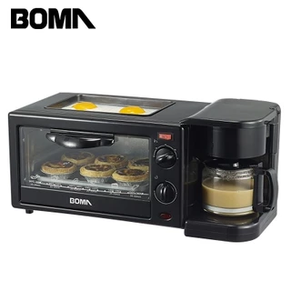 3 em1 Forno de Café Automático Multifuncional Torradeira Doméstica Mini Forno Elétrico para Fritar Ovos