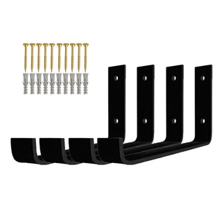 Mão Francesa Invertida 25cm Suporte Ferro Industrial 4pç