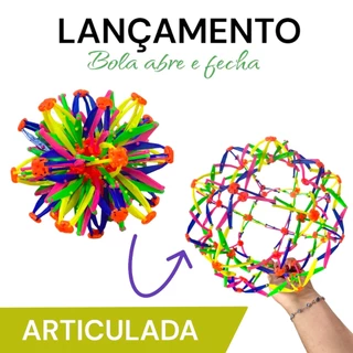 Bola Mágica Maluca Divertida Expansível Abre E Fecha Ao Lançar presente brinquedo de natal