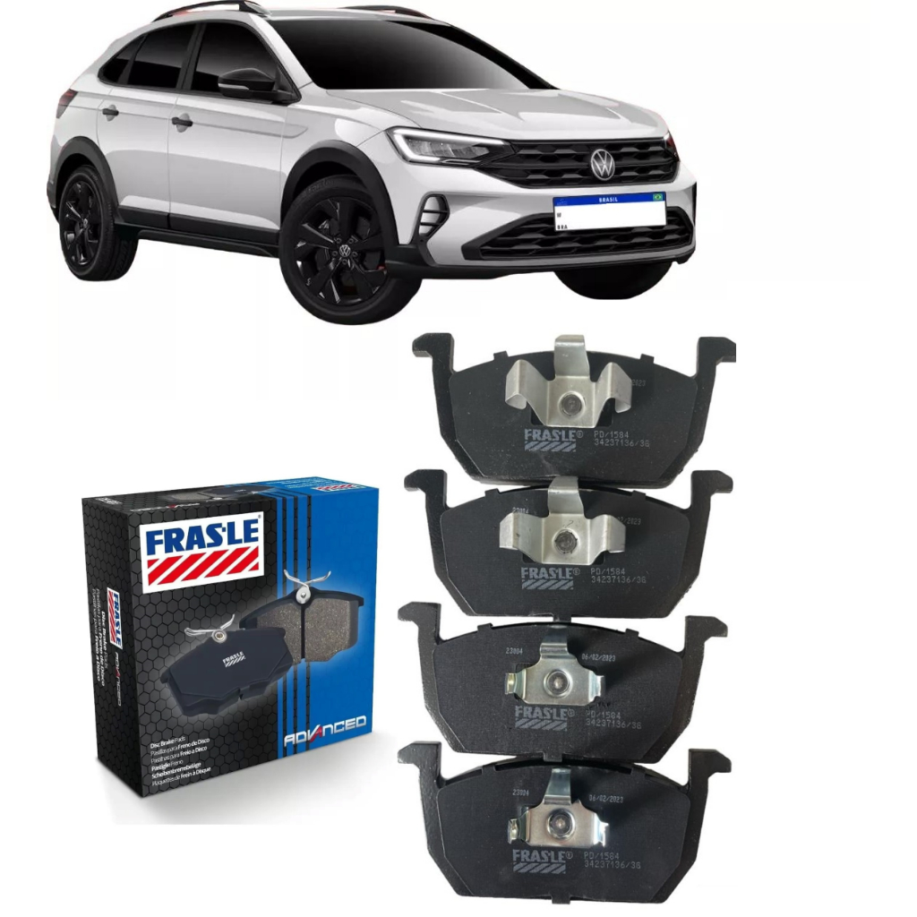 Kit pastilha de freio dianteira Volkswagen Nivus 1.0 TSI 2020 2021 2022 ...