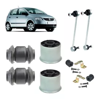 Kit Suspensão Buchas Da Bandeja+ Bieletas Fox Polo Crossfox