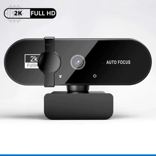 Webcam 2K Usb Com o Microfone Autofoco Para Computador Notebook Live Gaming