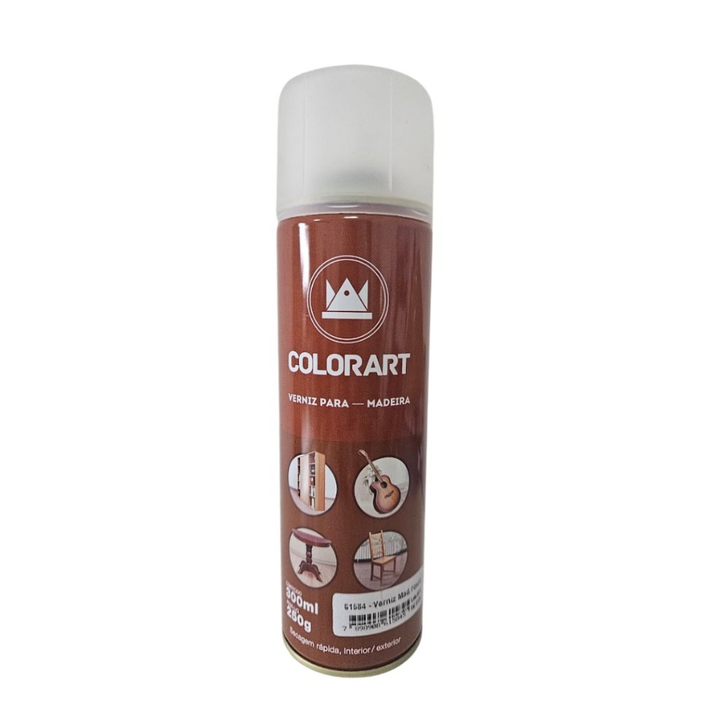 Tinta Spray Verniz Imbuia Para Madeira Colorart | Shopee Brasil