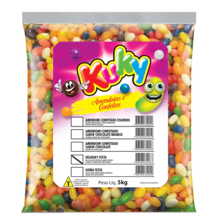 Delikuky Bala de Goma Bolix pacote de 5 Kg Sabores Sortidos