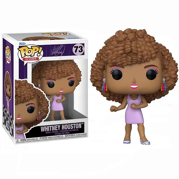 POP Funko Statuetta Whitney Houston #71 - Resina Da Collezione, Altezza 9 Cm, Per Fan Della Musica