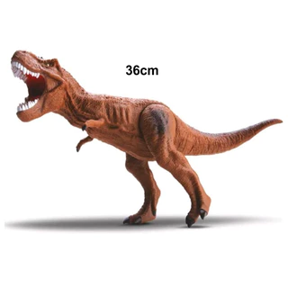 Dinossauro Brinquedo Super T-REX Animais Jurassic Grande Articulado 36cm Em Vinil Macio Dino em Oferta na Shopee
