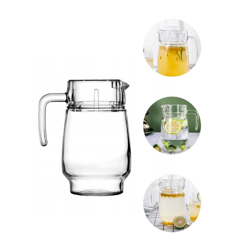 Jarra de Vidro 1850ML Linha Jade Suco Bebida Refrigerante Água Chá Almoço Restaurante Loja Almoço Jantar Eventos Buffet