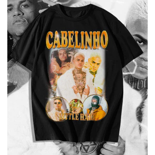 Camisa Mc Cabelinho Algodão Camiseta Cantor Trap Rap Blusa Unissex