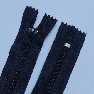 Zíper 15cm Nylon Preto #5 Grosso - 10 Unidades
