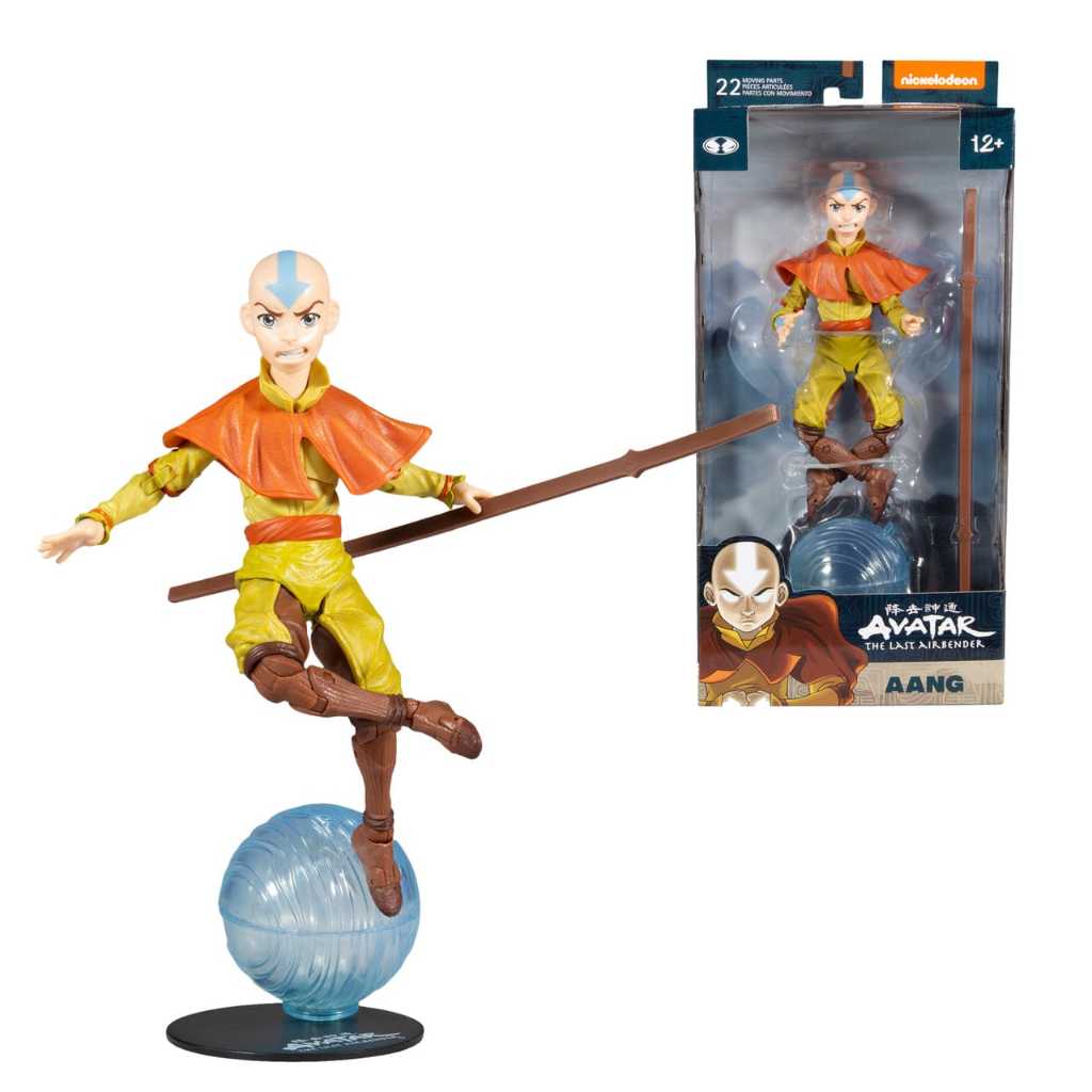 Action Figure Aang Avatar o Ultimo Mestre do Ar Mcfarlane