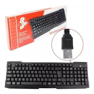 Teclado Office Abnt2 Design Ergonômico C/ Cabo 1.30m Usb 5 | Shopee Brasil