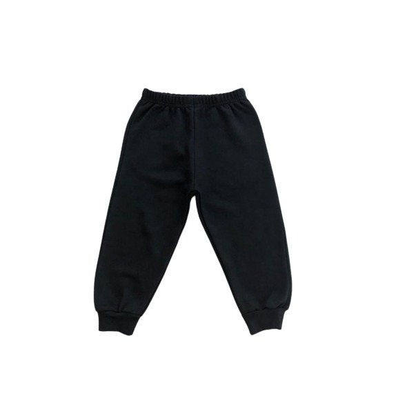 Calça de moletom peluciada infantil AZUL MARINHO unissex menino e ...