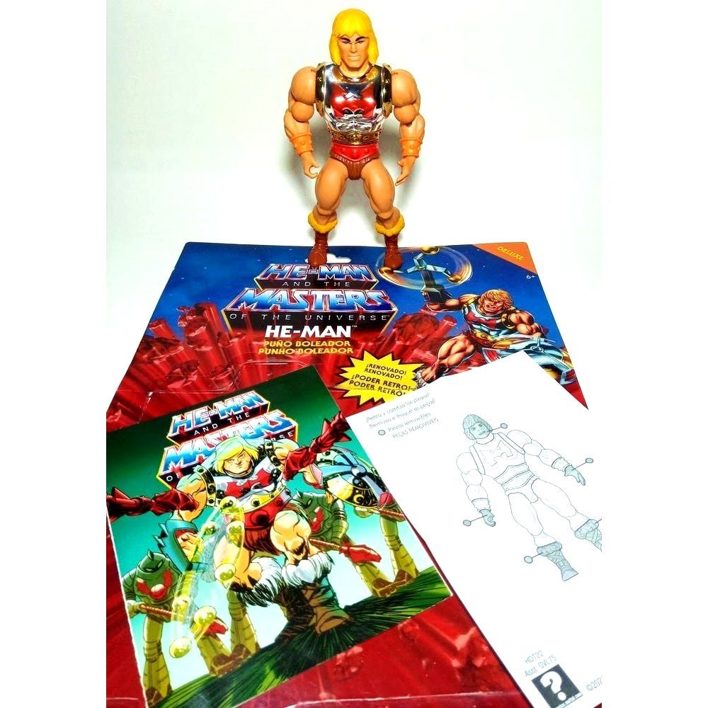 He-Man: Punho Boleador / Flying Fists: Figura Nova, Recondicionada: Masters Of The Universe Origins: 2021: Mattel.