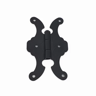 KIT DE DOBRADIÇA BORBOLETA 6 PEÇAS PARA DECORAÇÃO DE MOVEIS COLONIAIS PRETO FOSCO , OURO VELHO - PROMOÇÃO