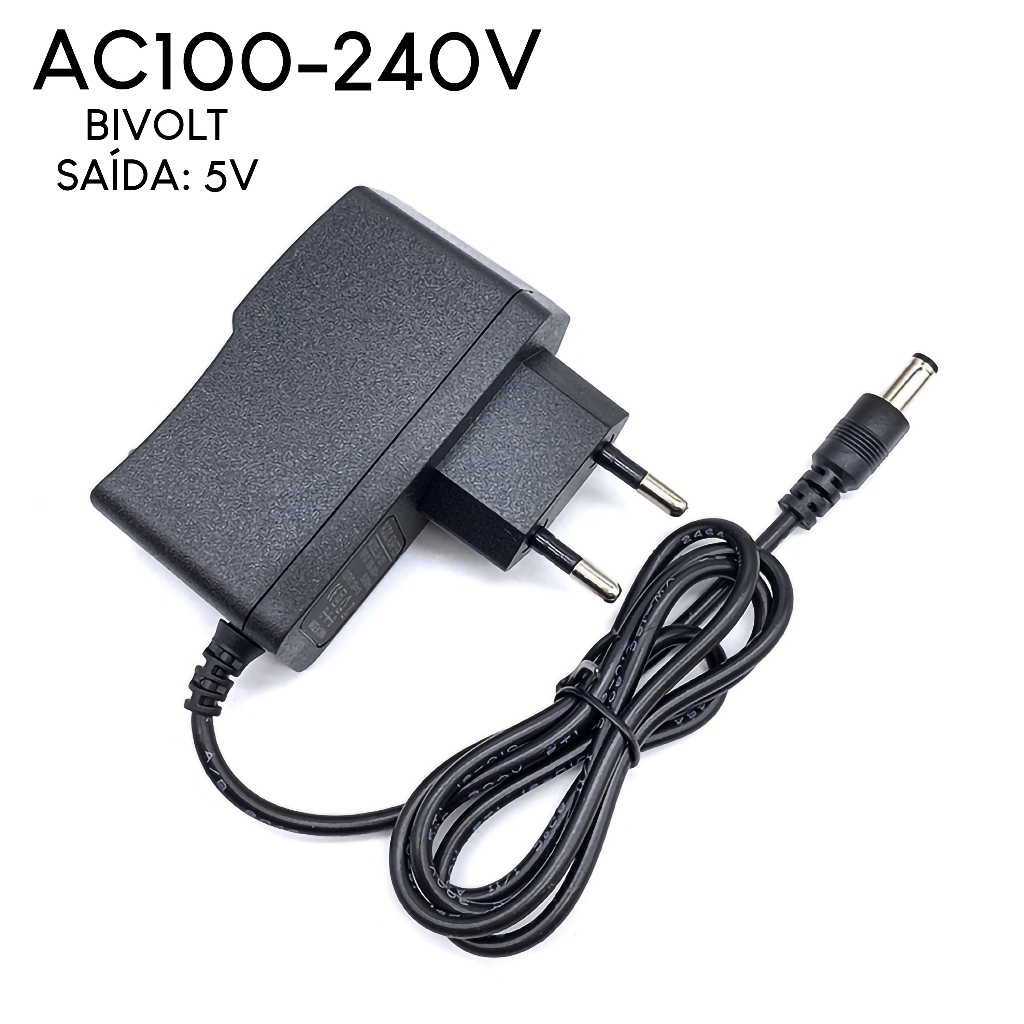 Fonte Alimentação 5v 2a Plug P4 5.5mm Bivolt para tv box - X606