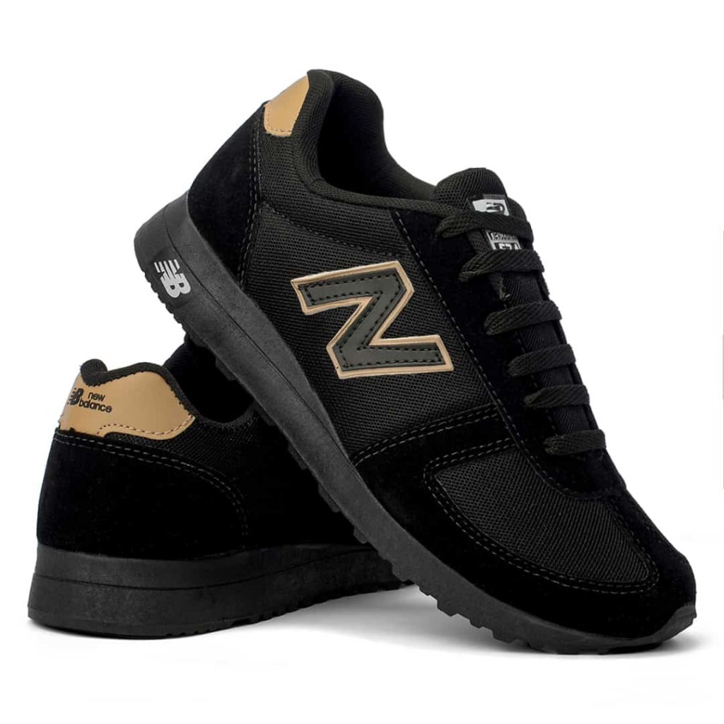 New balance 420 preto hot sale couro